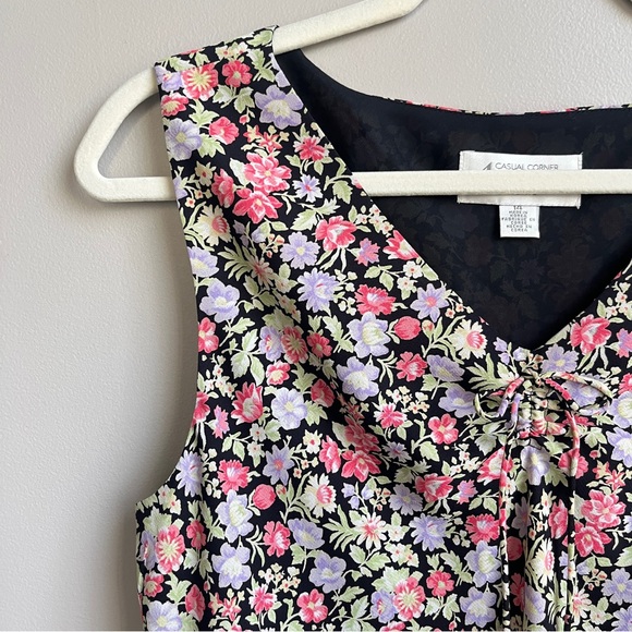 Vintage Babydoll Floral Dress Women's 14 90s Sweet Feminine‎ Country Western - Picture 10 of 12